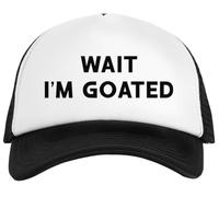 Espera Soy Una Cabra Gorra De Béisbol Snapback Blanca Unisex Kid White Snapback Children Baseball Cap