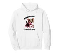 Espera, Tengo piernas pequeñas. Gato Lindo Sudadera con Capucha