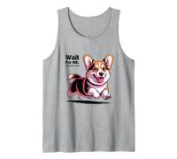 Espera. Tengo piernas pequeñas. Perro preocupado Camiseta sin Mangas