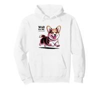 Espera. Tengo piernas pequeñas. Perro preocupado Sudadera con Capucha