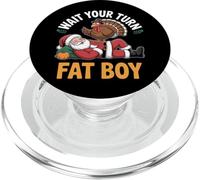 Espera tu turno Fat Boy Acción de Gracias PopSockets PopGrip para MagSafe