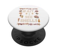 ESPERA, VEO SHELLS Beach Seashell Beach Beach Beach Lover PopSockets PopGrip Adhesivo
