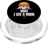 Espera, Veo un geólogo Divertido de Rock PopSockets PopGrip para MagSafe