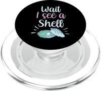 Espera Veo Una Concha Concha Marina Shell Conchas Marinas PopSockets PopGrip para MagSafe