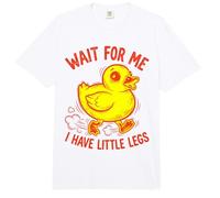 Espérame Tengo Piernas Pequeñas Patito Divertido Polluelo Patito Comfort Colors Adult Heavyweight T-Shirt
