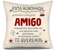 Esperamos Que Cada Vez Que abraces Esta Almohada te recuerde cuánto te Queremos Fundas de cojín para Amigo de Amigos Cumpleaños Graduación Navidad Regalo Amigo Recordatorio(Amigo-b)