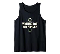 Esperando el diseño de renderizado Artista Creativo Diseñador Camiseta sin Mangas