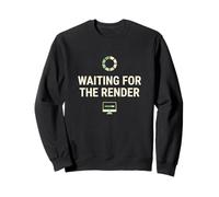 Esperando el diseño de renderizado Artista Creativo Diseñador Sudadera