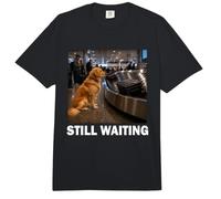 Esperando el Equipaje en el Aeropuerto Golden Retriever Comfort Colors Adult Heavyweight T-Shirt