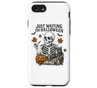 Esperando Escena Escena de Esqueleto de Halloween Carcasa para iPhone SE (2020) / 7 / 8