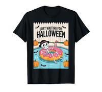 Esperando esqueleto de Halloween Spooky Countdown Funny Camiseta