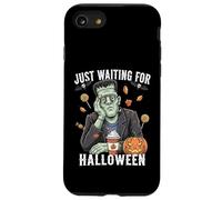 Esperando Halloween Frankenstein Pumpkin Spooky Fall Carcasa para iPhone SE (2020) / 7 / 8