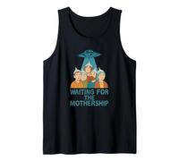 Esperando la Teoría de la Conspiración Alienígena OVNI de la Nave Nod Camiseta sin Mangas