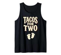Esperando Madre ama los Tacos para Dos embarazos Divertidos Camiseta sin Mangas