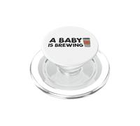Esperando Madre Un Bebé Está Preparando Café Divertido Embarazo PopSockets PopGrip para MagSafe