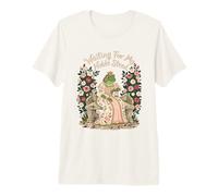 Esperando mi Noble Feria del Renacimiento de la Rana Corcel Camiseta Premium