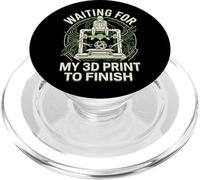 Esperando Que mi impresión 3D termine el diseño Divertido de Maker PopSockets PopGrip para MagSafe