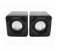 Altavoces Esperanza 2 vias cableados 6 W compactos para PC Negro