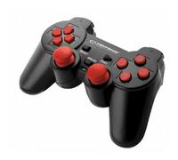 Esperanza Corsair Controller Gamepad para PS2/PS3/Computer/PC con vibración, Joystick, Plug y Play Rojo