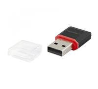 Lector de tarjetas Esperanza EA134K Compatible MicroSDHC USB 2.0 Negro Plata