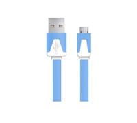 Esperanza EB182B - Cable USB (1,8 m, USB A, Micro-USB B, 2.0, Male Connector/Male Connector, Azul, Blanco)
