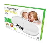 Esperanza Balanza digital para bebés EBS019 Capacidad 20 kg Blanca