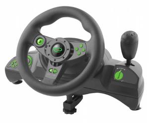 Esperanza egw102 mando y volante negro, verde usb digital pc, playstat