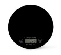 Esperanza eks003k báscula de cocina negro encimera alrededor báscula