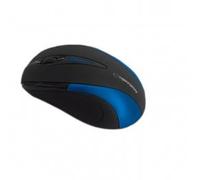 Ratón Esperanza EM102B USB 800 DPI Negro Azul Oficina PC Rueda