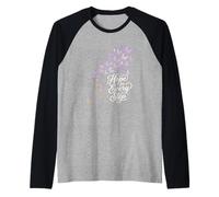 Esperanza en Cada Paso Conciencia sobre el aborto espontáneo Pérdida del Embarazo Camiseta Manga Raglan