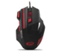 Esperanza Ratón EGM201R gaming óptico con cable USB 2400 DPI 7 botones iluminado Rojo
