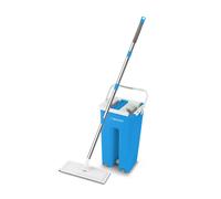 Esperanza Mopa Fregona con Cubo EHS004 Azul Blanco Microfibra, Mopa con Escurridor