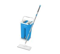Esperanza Mopa Fregona con Cubo EHS004 Azul Blanco Microfibra, Mopa con Escurridor