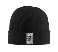 Esperanza Nope Doom Boom Rugido Más Hombres Mujeres Unisex Gorro de Punto Invierno Térmico Cálido Navidad Al Aire Libre Ciclismo Senderismo Deportes Regalos