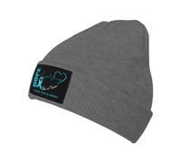 Esperanza para La Concientización sobre La Neuralgia del Trigémino Unisex Watch Cap Transpirable Gorro De Punto Grueso Gorro Invierno para Correr Pasear Al Perro Deportes