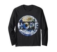 Esperanza Paz Mundial En La Tierra Humanidad Consciente Amor & Bondad Manga Larga