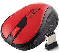 Esperanza Ratones Marca Modelo TM114R Titanum Ratón inalámbrico. 2.4GHz 3D Opt. Rainbow Red USB