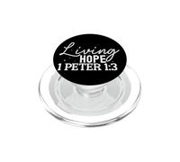 Esperanza Viva 1 Pedro 1:3 Diseño Inspirador PopSockets PopGrip para MagSafe