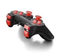 Esperanza Warrior Controlador Gamepad para PS2, PS3, Ordenador/PC con vibración, Joystick, Plug and Play Rojo (EGG102R)