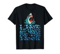 Esperé todo el año para esta semana - Shark Lover Ocean Wildlife Camiseta