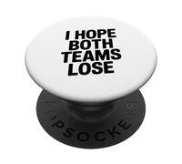 Espero Que Ambos Equipos pierdan un Divertido Aficionado a los Deportes PopSockets PopGrip Adhesivo
