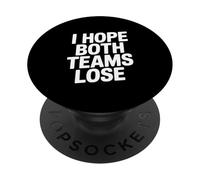 Espero Que Ambos Equipos pierdan un Divertido Aficionado a los Deportes PopSockets PopGrip Adhesivo