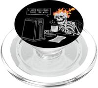 Espero Que Este Correo electrónico te encuentre Bien Esqueleto de Oficina Divertido PopSockets PopGrip para MagSafe