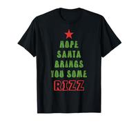 Espero Que Papá Noel te traiga una Navidad Divertida de Rizz Camiseta