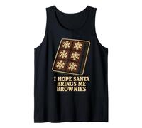 Espero Que Santa me traiga Brownies para Hornear en Navidad Camiseta sin Mangas