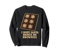 Espero Que Santa me traiga Brownies para Hornear en Navidad Sudadera
