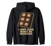 Espero Que Santa me traiga Brownies para Hornear en Navidad Sudadera con Capucha