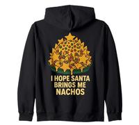 Espero Que Santa me traiga diversión con los Nachos Sudadera con Capucha