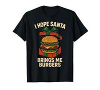 Espero Que Santa me traiga Hamburguesas Camiseta