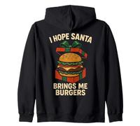 Espero Que Santa me traiga Hamburguesas Sudadera con Capucha
